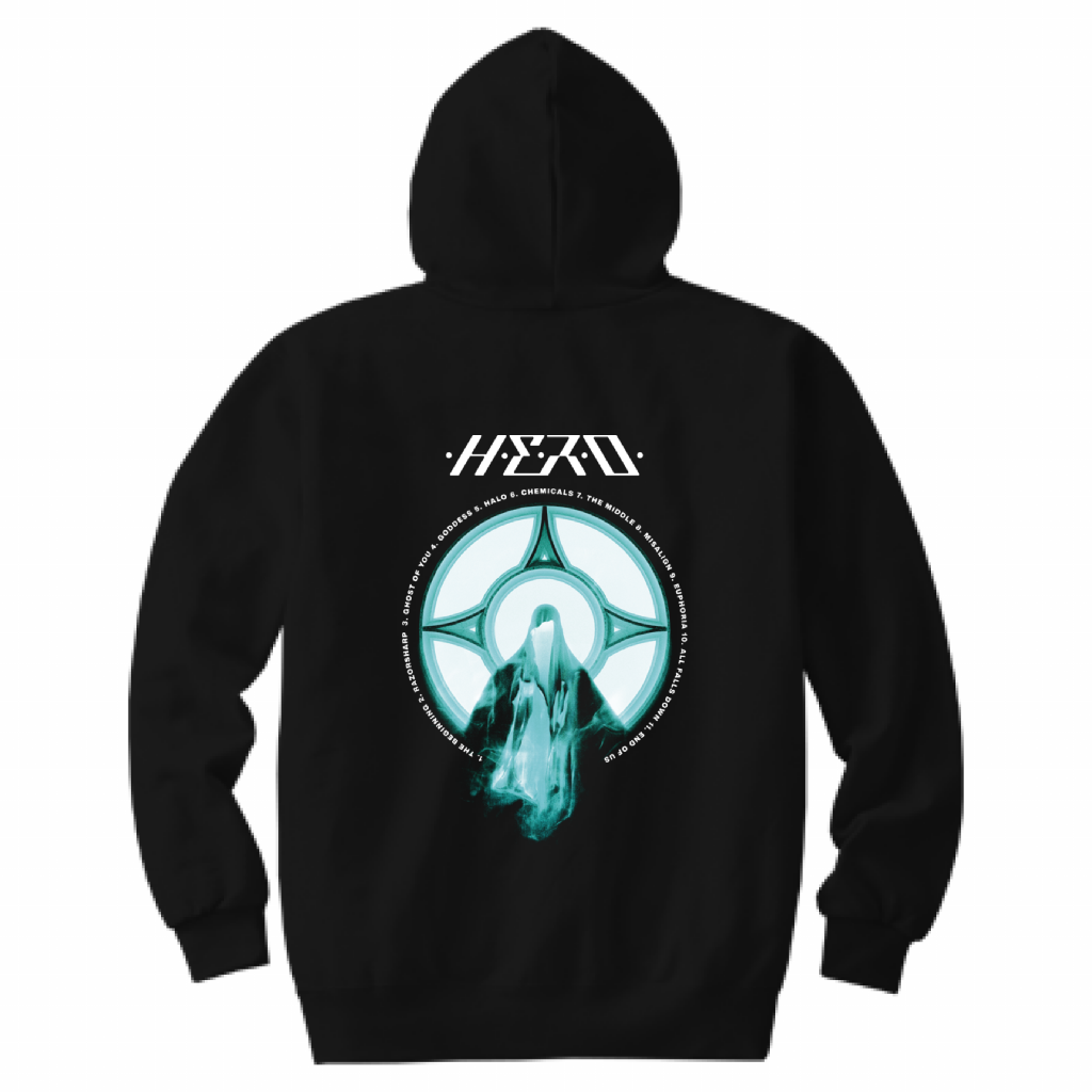 【H.E.R.O.】Ghost Of You, Black Hoodie